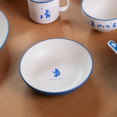 知床トコさんテーブルウェアシリーズ 丸ボウル皿 4枚セット (S)【ベージュ】