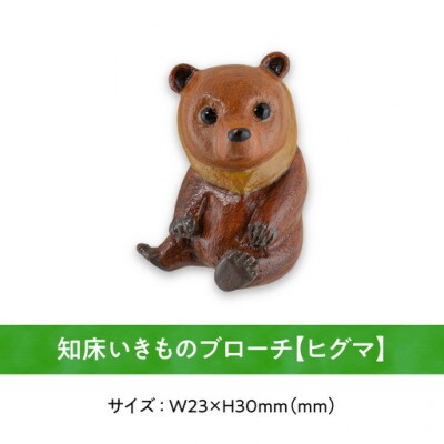 知床財団オリジナルクラフト「森」3点セット　【ブローチ・マスキングテープ・「はりこーシカ」】