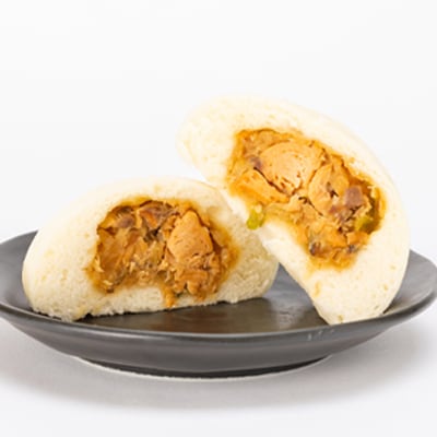知床チェプ饅セット　鮭ちゃんちゃん焼き中華まん