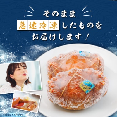 北海道産　浜茹で毛ガニ　570g前後×2尾
