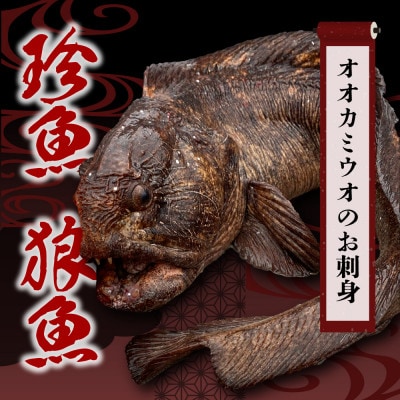 <数量限定>知床斜里産の珍魚「オオカミウオ」!話題作りにいかがですか?【凍眠にて冷凍しています】