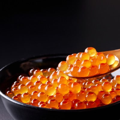 鮭いくら親子セット(新巻鮭木箱風ティッシュケース付き)