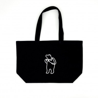 知床トコさん トートバッグ(ブラック)1枚 コットン100%　レディース メンズ 兼用 ナチュラル