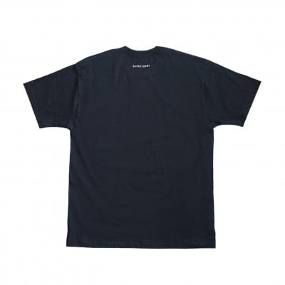 「知床トコさん」×久米繊維 　コットンTシャツ Lサイズ・ブラック　折り紙柄　半袖