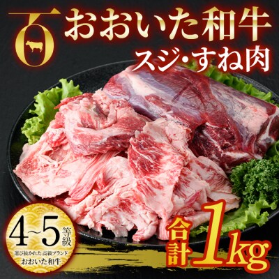おおいた和牛 スジ肉 すね肉 (合計1kg)  