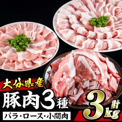 大分県産 豚 セット (合計3kg) 