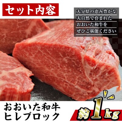 おおいた 和牛 ヒレブロック (約1kg)