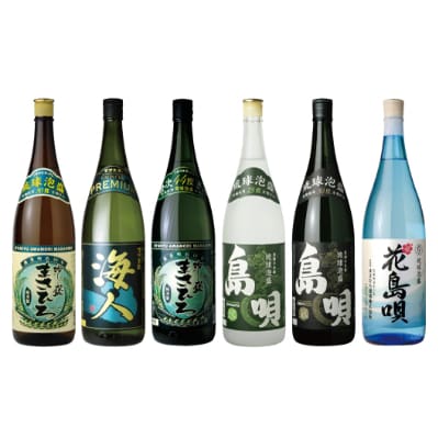 蔵元お薦め泡盛1升瓶飲み比べ6本セット(1,800ml×6本)