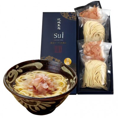 琉球生麺 Sui「厳選スープと花鰹」と「厳選スープと軟骨ソーキ」セット　各2食