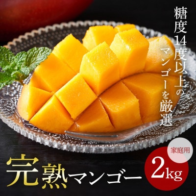 【2025年発送】 『おもろ農園の完熟マンゴー』家庭用約2kg