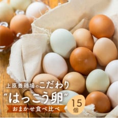 上原養鶏場のはっこう卵　3～4種おまかせ食べ比べ 15個+破卵保障3個