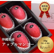 【令和4年沖縄県マンゴーコンテスト優秀賞受賞!】縁’sファームアップルマンゴー　2kg(秀品)