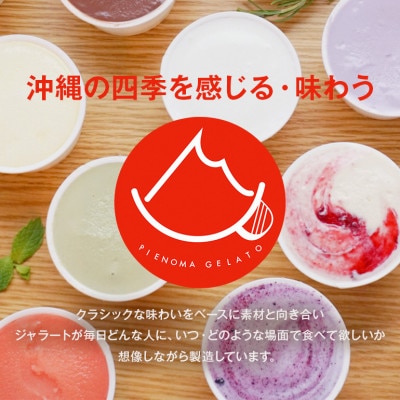 沖縄の食材を贅沢に使用した県産ジェラート6種