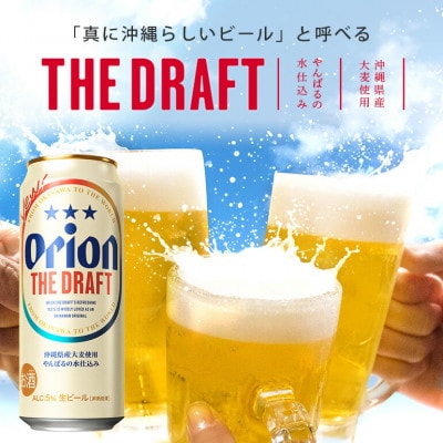 【毎月定期便】【オリオンビール】 ザ・ドラフト 500ml×24缶(1ケース)全3回