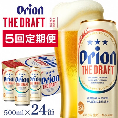 【毎月定期便】【オリオンビール】 ザ・ドラフト 500ml×24缶(1ケース)全5回