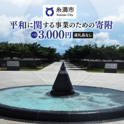 【返礼品なし】糸満市の「平和に関する事業」へのご支援をお願いします。(1口:3,000円)