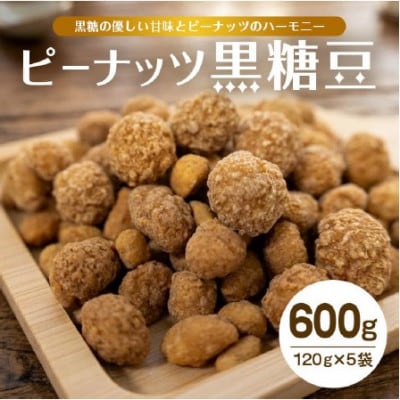 ピーナッツ黒糖豆 120g(20g×6パック)×5袋入り 小分けタイプ
