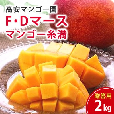 【2027年発送】F・Dマースマンゴー糸満　アーウィンマンゴー2kg　(贈答用)
