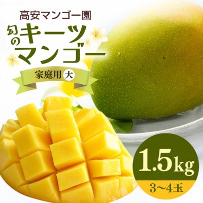 【2027年発送】F・Dマースマンゴー糸満の幻のキーツマンゴー　1.5kg(白箱、家庭用(大))