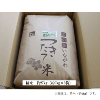 【令和6年産】猪名川町のお米コシヒカリ(精米)約27kg
