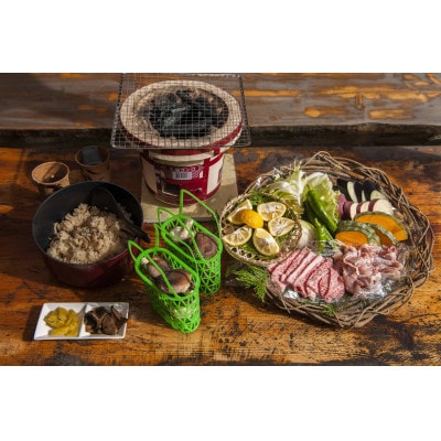 仲しい茸園しいたけ狩り&バーベキューセット　お一人様分