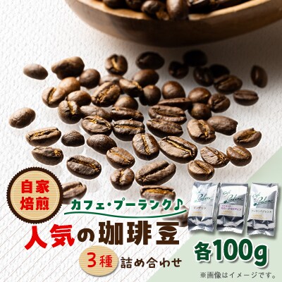 カフェ・プーランク人気の自家焙煎珈琲豆3種類のセット