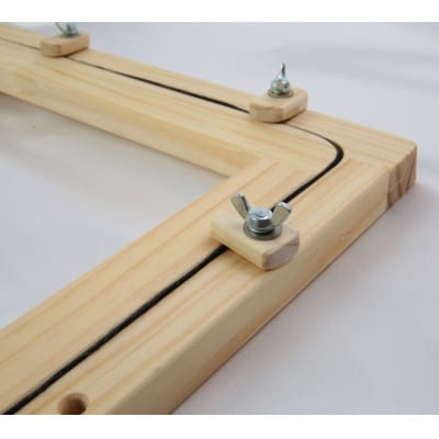 エディ工房　刺繍台セット【Dモデル】(A4サイズの刺繍枠と専用スタンドD型のセット品)【受注製作品】