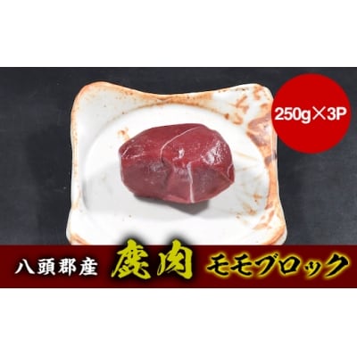 【八頭郡産ジビエ】鹿肉モモブロック750g
