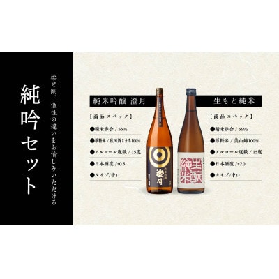純吟セット　■純米吟醸「澄月」(720ml)■生もと純米(720ml)