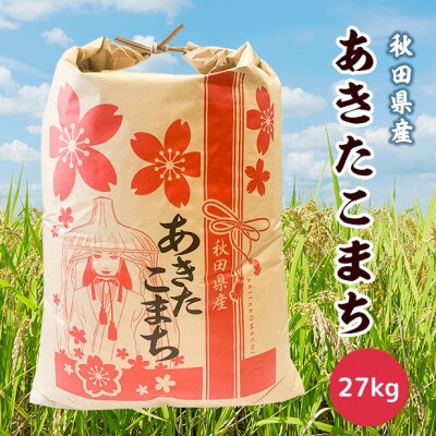 令和5年産秋田県産あきたこまち白米(精米後27kg)