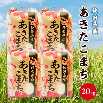 令和5年産秋田県産あきたこまち白米20kg(5kg×4袋)
