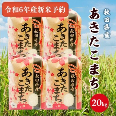 令和6年産秋田県産あきたこまち白米20kg(5kg×4袋)9月下旬順次 令和6年産秋田県産あきたこまち白米20kg(5kg×4袋)9月下旬順次