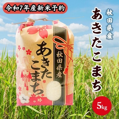 【新米予約】令和7年産 秋田県産あきたこまち(精米)5kg　9月下旬より順次発送