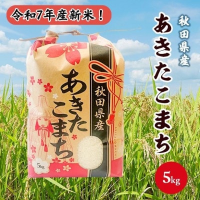 新米!令和7年産 秋田県産あきたこまち 白米 5kg