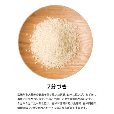 【毎月定期便】秋田県産あきたこまち 5kg(七分づき)全12回