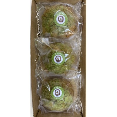 【サキホコレ米粉使用】かたがみシュー(抹茶あずき)3個　シュークリーム