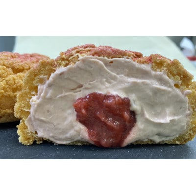 【サキホコレ米粉使用】かたがみシュー(プレーン/いちご)計6個　シュークリーム