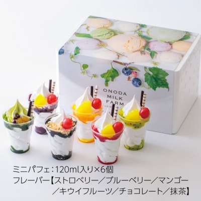 高原アイスクリーム研究所 『ミニパフェ』(6個セット) 　特産品番号299