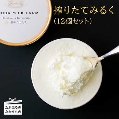 高原アイスクリーム研究所『搾りたてみるく』(12個セット) 　特産品番号302