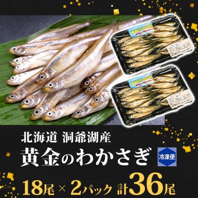 北海道 洞爺湖産 黄金のわかさぎ  18尾×2P 計36尾