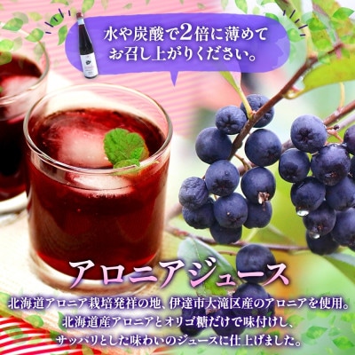 北海道産 赤しそジュース&アロニアジュース 500ml 各1本 飲み比べ セット 洞爺湖町