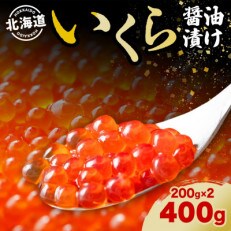 北海道産 いくら醤油漬け 200g 2パック(合計400g)