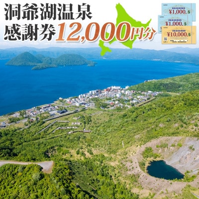 洞爺湖温泉感謝券 12,000円分 北海道 洞爺湖町