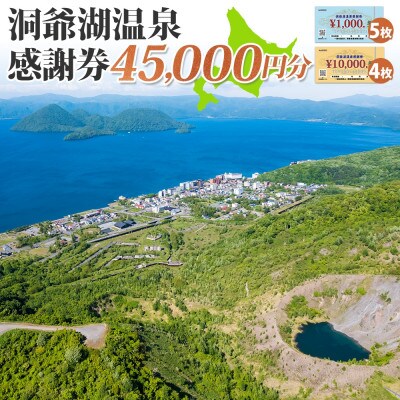 洞爺湖温泉感謝券 45,000円分 北海道 洞爺湖町