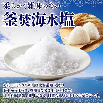 北海道噴火湾 カムイ・ミンタルの塩6種(大瓶・小瓶&スタンド袋)ギフトセット