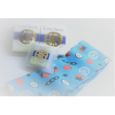 Lotus　Savon　レギュラー2個+トライアル1個+日本てぬぐい
