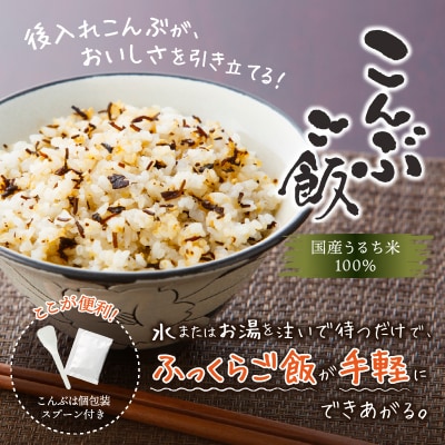 5年保存 こんぶご飯 10食入 100g 非常食 備蓄 災害(a10-820)
