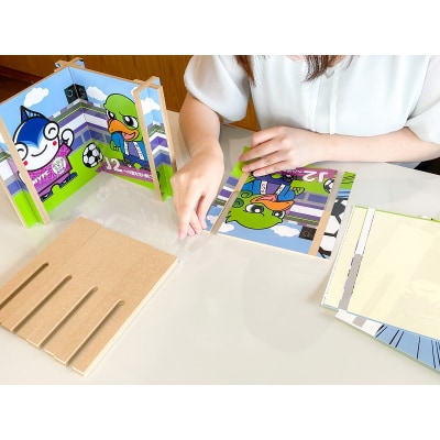 やいちゃん&蹴っとばし小僧 立体 パズル く～も(a12-141)