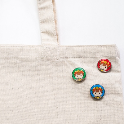 ゆるキャラ ちゃぐぽんピンバッジ3色セット