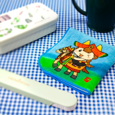 ゆるキャラ ちゃぐぽんTシャツ(ピンク)とハンカチのお子さまセット